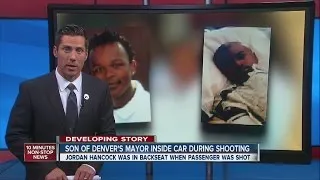 Son of Denver's mayor inside SUV during shooting