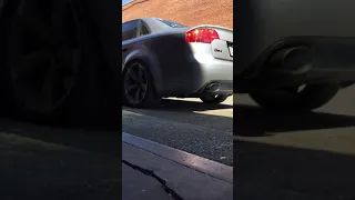 Audi B7 RS4 exhaust, warm-up and accel