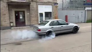 BMW E36 B204 first burnout