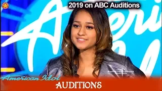 Alyssa Raghu 16 year old Returns to Idol  sings "Shark in the Water"  | American Idol 2019 Auditions