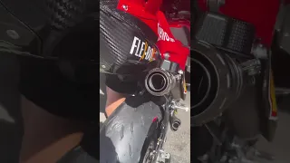 Ducati Desmosedici Akrapovic exhaust Sound #shorts