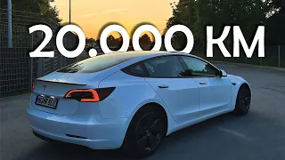 Tesla Model 3 Erfahrung nach 20000 km - Design Alltagtauglichkeit Kosten Probleme