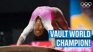 Andrade adds world vault title to her trophy case! 🇧🇷