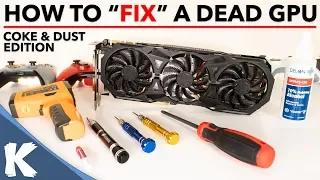 How To Fix A Dead GPU / Graphics Card Using A Heat Gun | Coke & Dust Edition