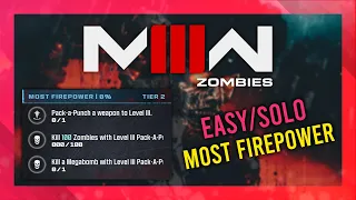 Most Firepower (Act 3 Tier 2) | MW3 Zombies GUIDE | Quick/Solo | MWZ Mission Tutorial