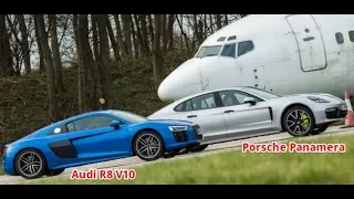 Audi R8 V10 vs Porsche Panamera Turbo S E Hybrid