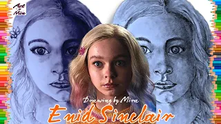 Drawing Enid Sinclair | Art by Mira #enidsinclair #wednesday #wednesdayaddams #art #drawing #viral