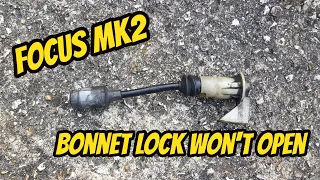 Focus MK2 Bonnet Lock Won't Open - Ford Focus ST Episode 4