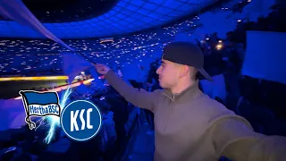 HERTHA und der KSC 🔵⚪️ *GÄNSEHAUT* | HERTHA BSC vs KARLSRUHER SC | Stadionvlog