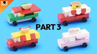 Lego Food Trucks City Mini Vehicles - Part 3 (Tutorial)