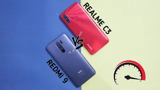 Xiaomi Redmi 9 Vs Realme C3 Speed Test & Comparison!