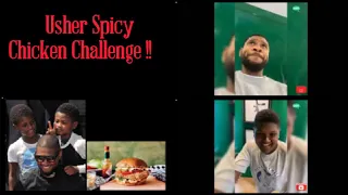 Usher Doing the Pepper Chicken Reaper Challenge With His Sons