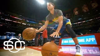 Take a look at Steph Curry's process during warmups | SportsCenter | ESPN