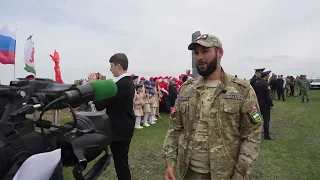 Перезахоронение останков бойцов ВОВ. Город Малгобек.