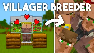 Automatic VILLAGER BREEDER Tutorial in Minecraft Bedrock 1.20 (MCPE/Xbox/PS4/Switch/PC)