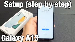 Galaxy A13: How to Setup 4 Beginners (step by step)