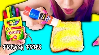 10 Pranks With Edible School Supplies! Back To School Prank Wars!