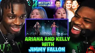 BabantheKidd FIRST TIME reacting to Mixtape Medley with Ariana Grande & Kelly Clarkson! Jimmy Fallon