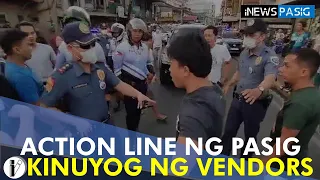 Clearing operation nauwi sa rambol, tauhan ng Action Line kinuyog ng sidewalk vendors | iNews Pasig