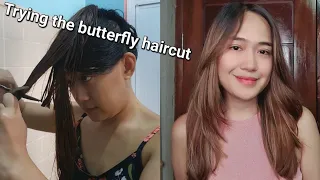 HOW TO: Butterfly cut *at home* | butterfly haircut tutorial