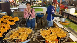 The Most Famous grilled Chicken - Grilled a 100 Chicken A Day | Thai Street Food