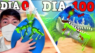 SOBREVIVI 100 DIAS CRIANDO NOVOS DINOSSAUROS E ANIMAIS NO ARK!