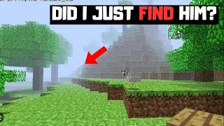 FINDING Herobrine in OLD Minecraft