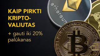 Crypto pirkimas mažomis sumomis + iki 20% palūkanos | Kraken