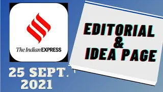 25th September 2021 | Gargi Classes Indian Express Editorial Analysis/Discussion