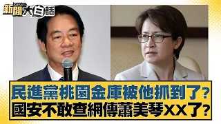 民進黨桃園金庫被他抓到了？國安不敢查網傳蕭美琴XX了？ 新聞大白話 20240501