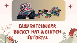 How to draft and sew a PATCHWORK BUCKET HAT⁉️ Step-by-step LIVE TUTORIAL🧵