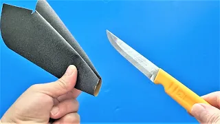 Three ways to sharpen a knife as sharp as a razor