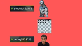 I tried to beat Stockfish level 8 up a rook and three pawns!