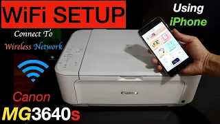 Canon Pixma MG3640s Wi-Fi Setup Using iPhone, Wireless Setup Review.