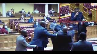 Organised Chaos | President Geingob’s bodyguard removes LPM MP from parliament.