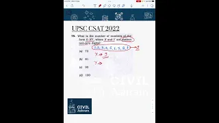 UPSC CSAT 2022 Previous Year Questions Discussion. Series- A (Ques. No. - 79) - IAS/IPS/IFS/IFoS