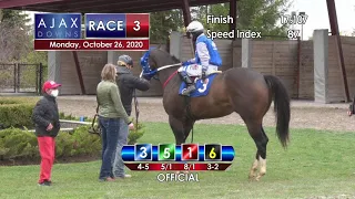 Ajax Downs October 26th, 2020 Race 3