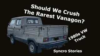 Should We Crush The Rarest Vanagon?- Tristar Syncro Doka Rescue