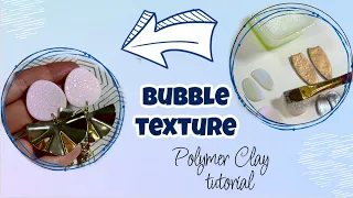 Bubble Texture on Polymer Clay - Polymer Clay Technique 2023