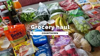 New Zealand grocery haul, with meal plan