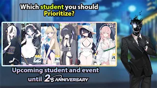 [Blue Archive] Upcoming Student banner and event until 2.5 Anniversary
