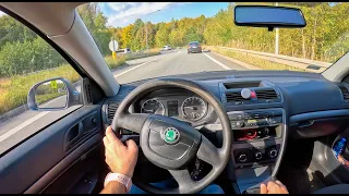 2011 Skoda Octavia [1.6 MPI 102HP] |0-100| POV Test Drive #1396 Joe Black