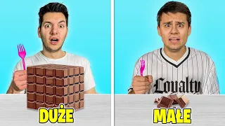 LOSUJEMY GIGANTYCZNE VS MAŁE JEDZENIE!