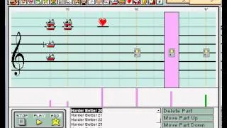 Mario Paint Composer - !*!*!150th Subscriber Special!*!*! - Harder Better Faster - Daft Punk