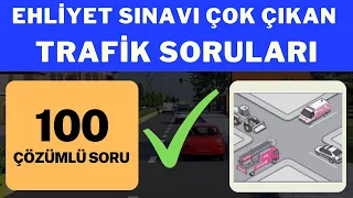 100 Trafik Sorusu, Çok Çıkan Ehliyet Sınav Soruları Çözümlü