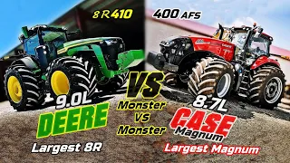 John Deere 8R 410 VS Case AFS 400 Magnum - All level comparison/Which comes first? (400 VS 400)