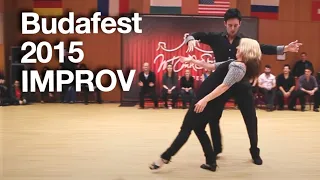 Jordan Frisbee & Tatiana Mollmann | WEST COAST SWING Improv - Budafest 2015