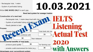 IELTS Listening Actual Test 2021 With Answers | 10-03-2021 | IDP & BC Exam