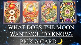 PICK A CARD | 🌙WHAT DOES THE MOON WANT YOU TO KNOW RIGHT NOW ?✨