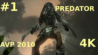 ALIENS VS PREDATOR 2010 | 4K | GAMEPLAY | PC | PREDATOR | PART 1